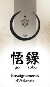 Symbole symétrique de la marque, kanjis Go et Roku, enseignement des maîtres